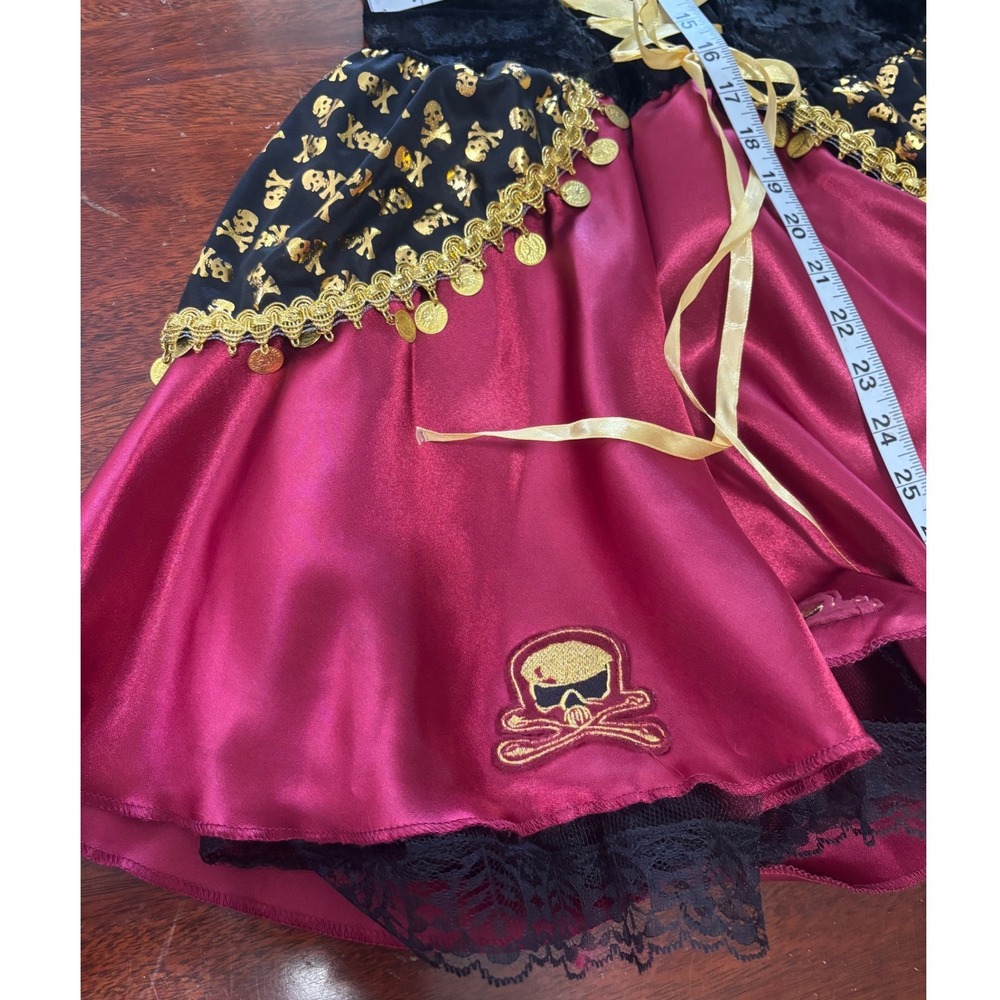 Womens Pirate Costume Mini Dress S Lace Up Corset Style Dark Coquette Cosplay - Picture 2 of 6
